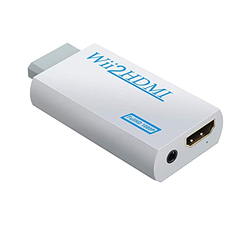 RGEEK Wii to HDMI変換アダプタ- Wii専用HDMI コンバーター720p/1080pに変換 3.5mmオーディオ 全部Wii ディスプレイモード対応