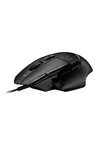 Logicool G G502 X 有線 ゲーミングマウス 軽量 89g 多ボタン 13個プログラムボタン, HERO 25Kセンサー, LIGHTFORCE ハイブリッドスイッチ, G502X-BK ブラック 国内正規品